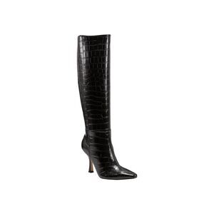 MARC FISHER Womens Black Goring Padded Vedanty Pointed Toe Stiletto Boots 8 M